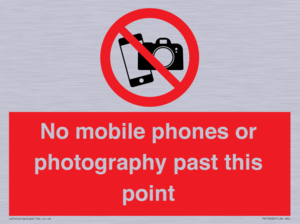 No mobile phones or photography past this point